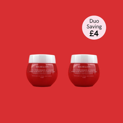 Duo 2-in-1 Pomegranate & Ceramide Hydra-Glow Mask & Cleansing Gum | 50g